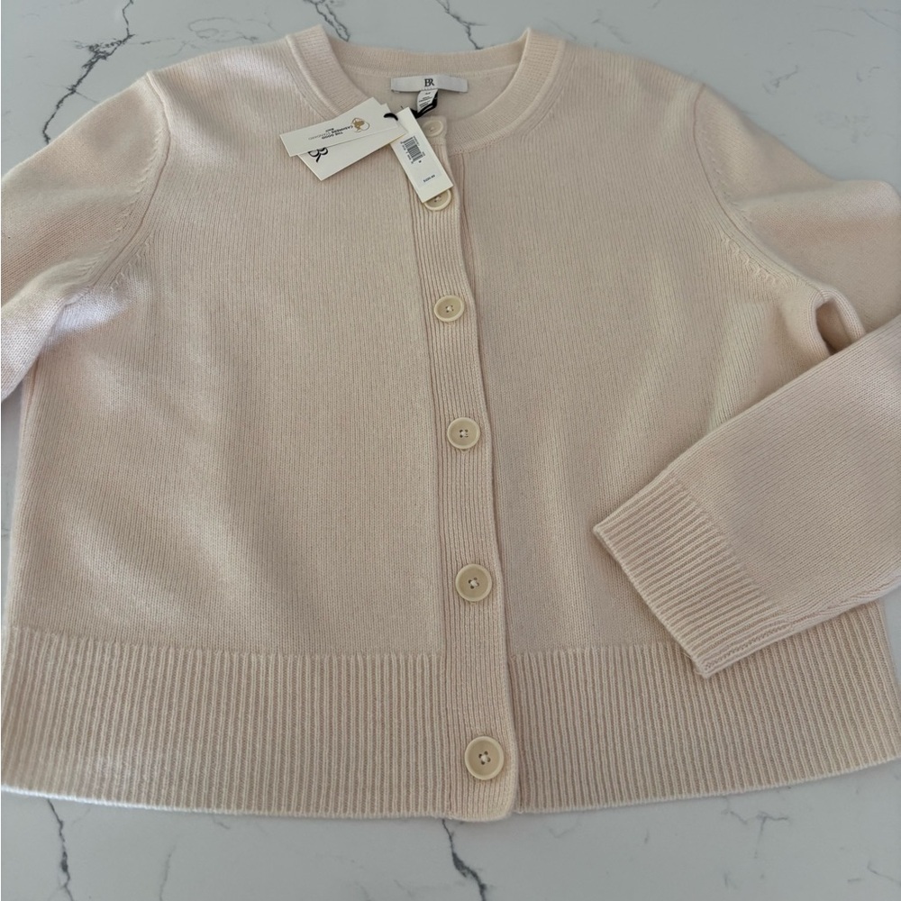 Banana Republic Cashmere Cream Cardigan.
